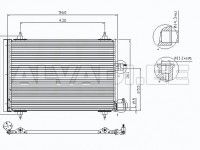 Citroen Xsara 1997-2006 ilmastointilaitteen jäähdytin