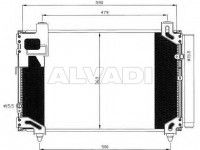 Toyota Avensis (T25) 2003-2008 ilmastointilaitteen jäähdytin