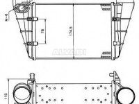 Audi A4 (B5) 1994-2001 ÕHURADIAATOR (INTERCOOLER)