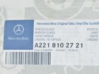 Mercedes-Benz S (W221) 2005-2013 Peruutuspeilin lasi, vasen (lämmitetty) Varaosakoodi: A2218102721
Lisämerkinnät: Uusi a...