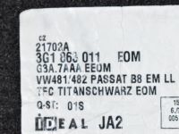 Volkswagen Passat (B8) 2014-2023 Lattiamatot (4 kpl.) Varaosakoodi: 3G1863011 EOM
Korityyppi: Sedaan